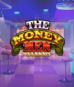 Изображение игрового автомата The Money Men Megaways от Pragmatic Play, демонстрирующее яркий городской пейзаж с элементами хип-хоп культуры. В центре кадра расположены символы слота: золотые украшения, крутые автомобили и изображения, исполняющие рэп жесты, формирующие атмосферу настоящего хип-хоп выступления. Название слота The Money Men Megaways находится в верхней части изображения, подчеркивая тематику и стиль слота.