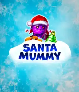  Оцените уникальный слот "Santa Mummy" от Belatra, где мумия в костюме Санты добавляет веселья в праздники. На изображении изображена персонаж в образе Санты, окруженная снежными хлопьями. Она напоминает атмосферу зимних праздников. Название игры "Santa Mummy" выделено крупными белыми буквами на голубом облаке.